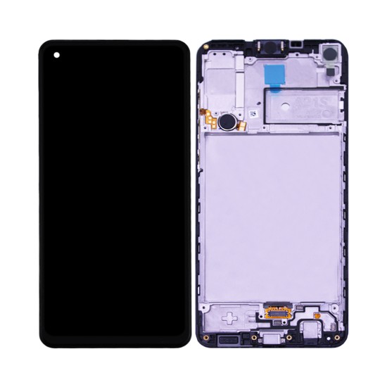 Touch+Display+Frame Samsung Galaxy A21s/A217 Service Pack Black Touch+Display+Frame Samsung Galaxy A21s/A217 Service Pack Black